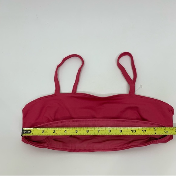 Free People Movement Rosey Pink Bandeau Popover Sports Bra With Cutout Back New - Picture 15 of 16